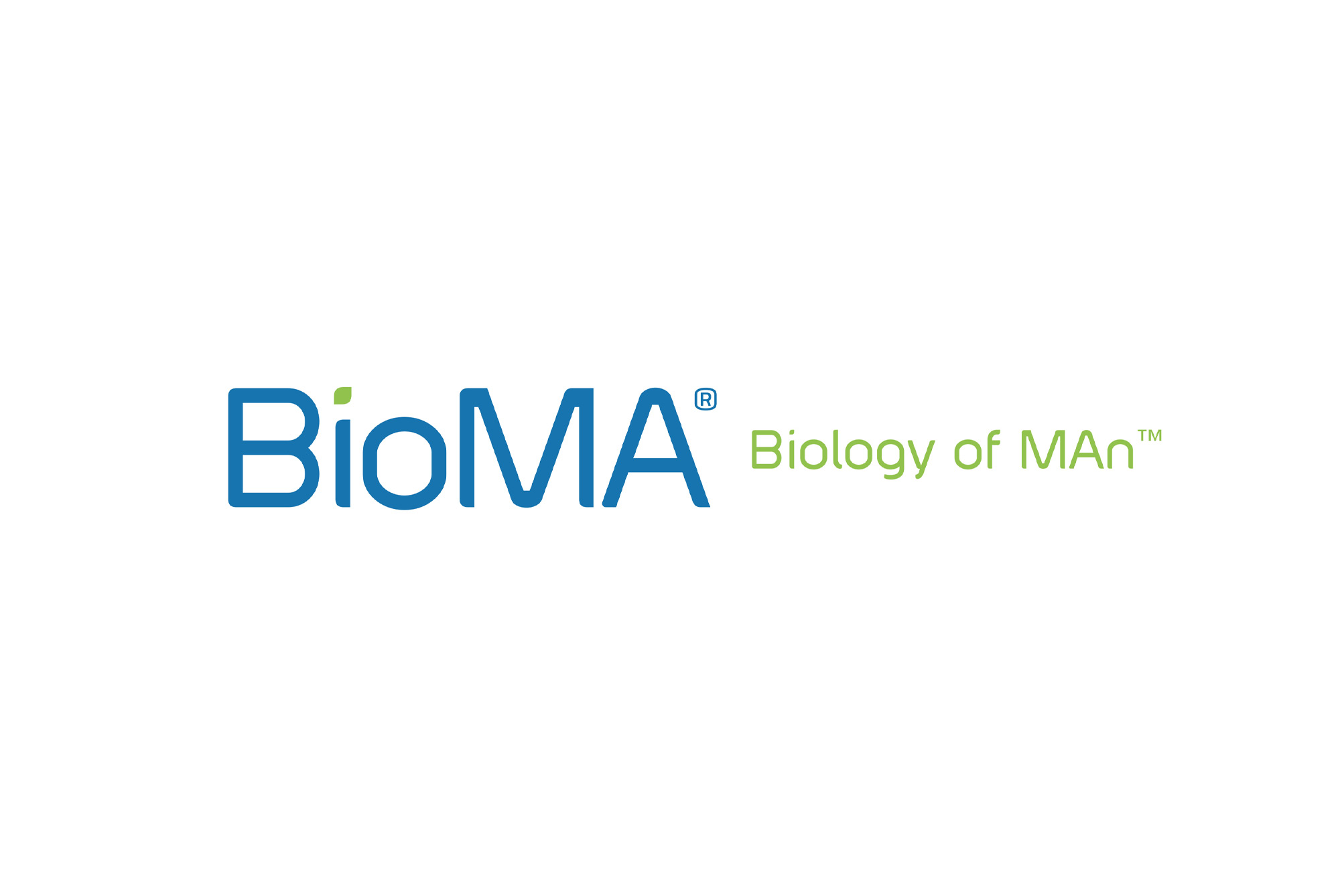 BioMA - Biology of MAn logo design for a brand offering from biomedical company Glyciome.