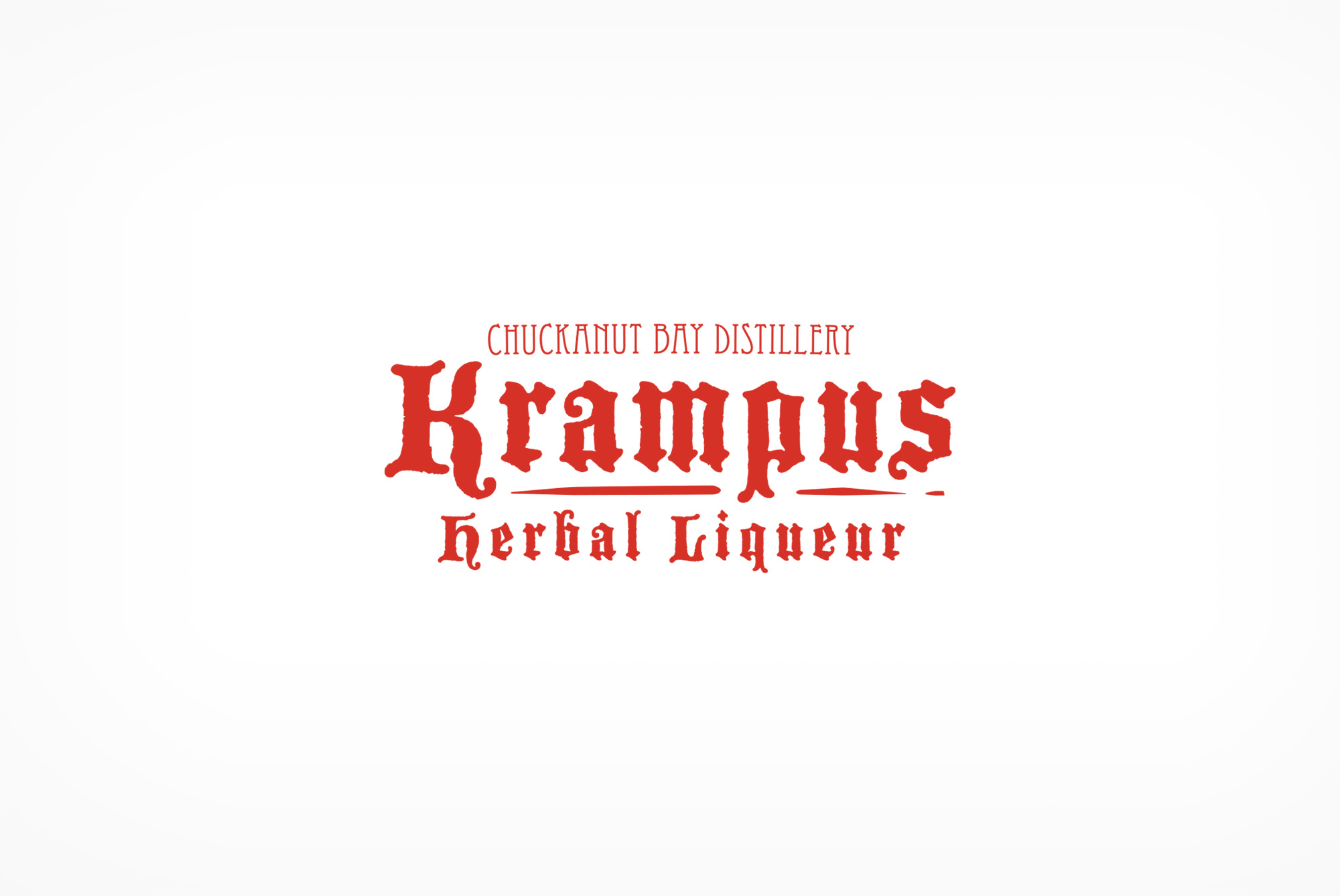 Chuckanut Bay Distillery's Krampus Herbal Liqueur logo.