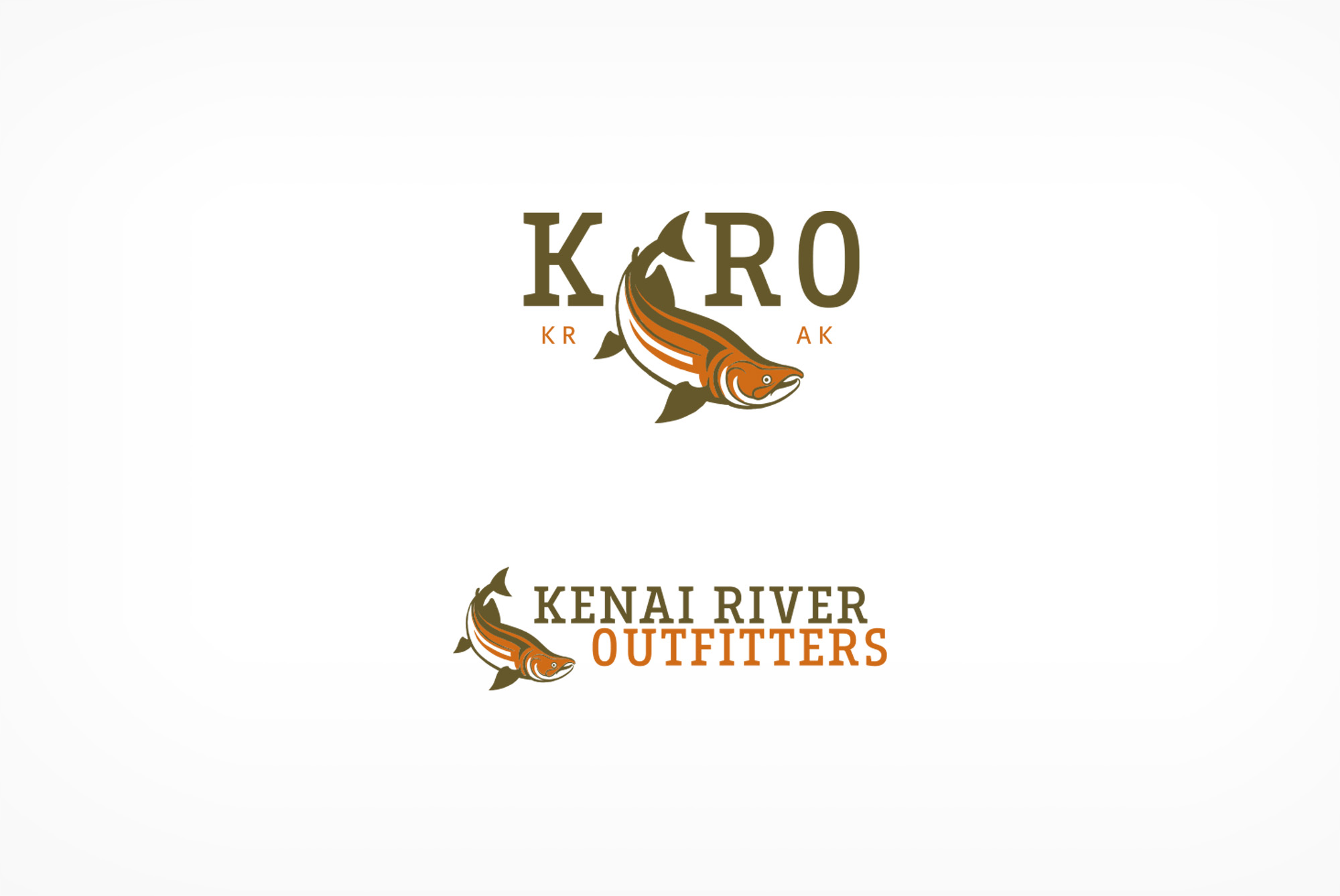 Secondary brand logos for Kenai River Outfitters.