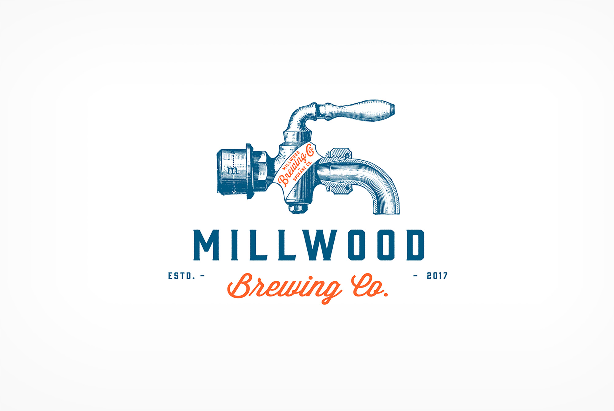 Millwood Washington based Millwood Brewing Company brand logo.