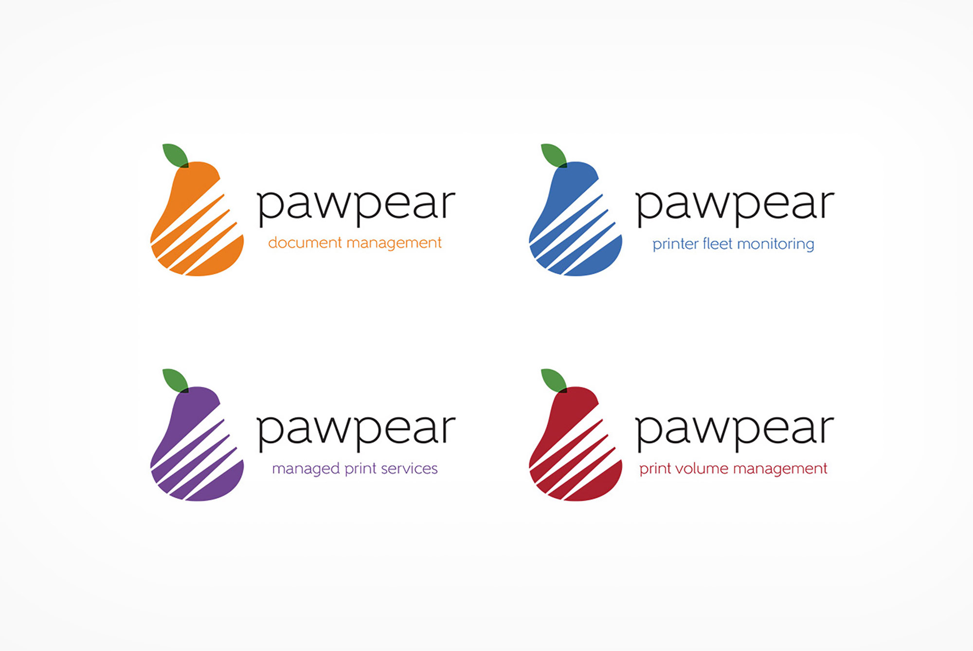 Pawpear | Efficient Print solutions secondary brand logos.