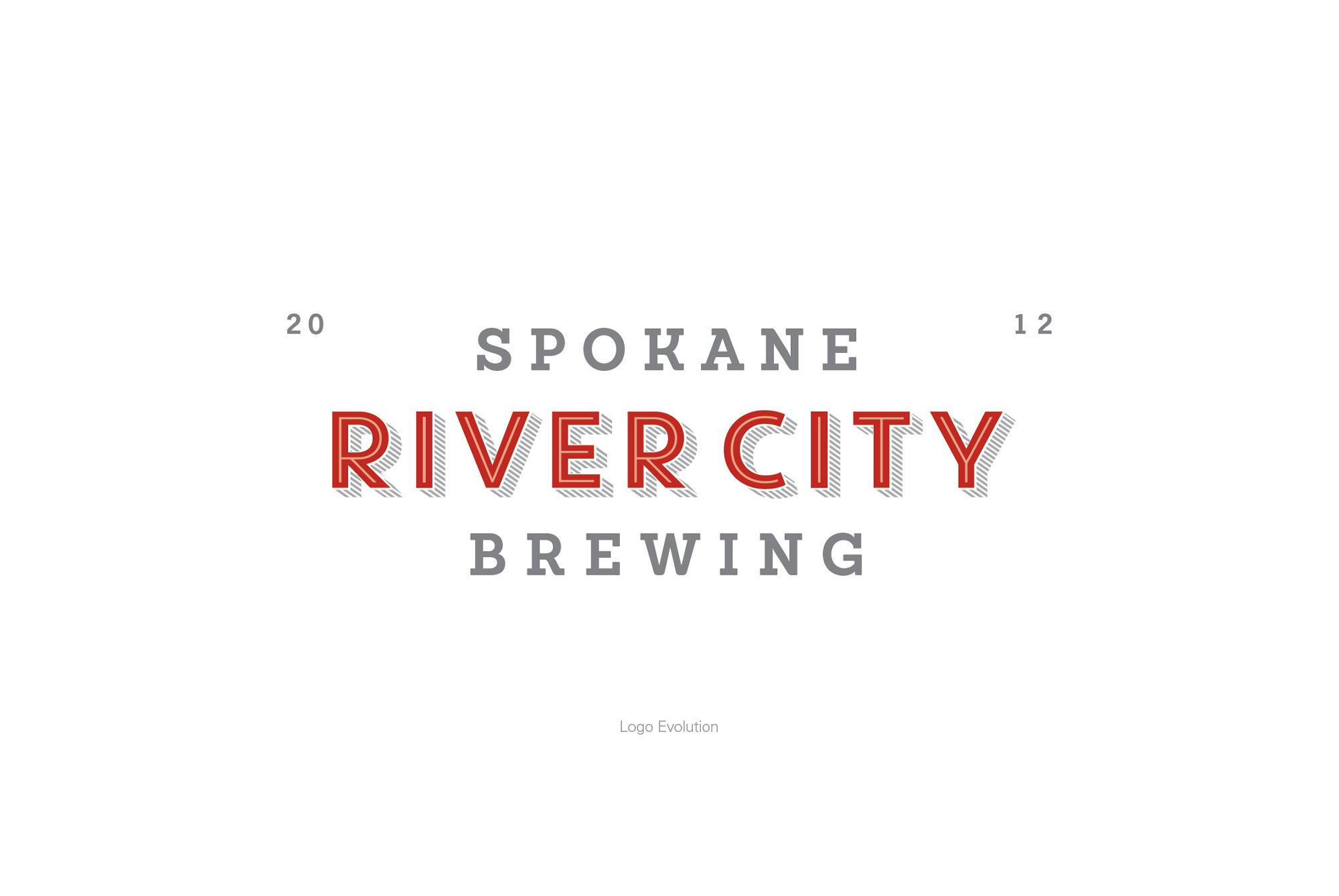 Brand logo design for craft beer company River City Brewing.